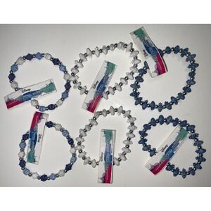 NWT Lot 6 Disney Frozen Olaf & Snowflakes TRRTLZ Friendship Bracelets Blue White